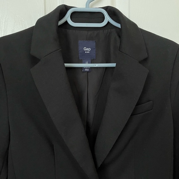 GAP tailored Blazer color black Size 0. - Picture 2 of 5